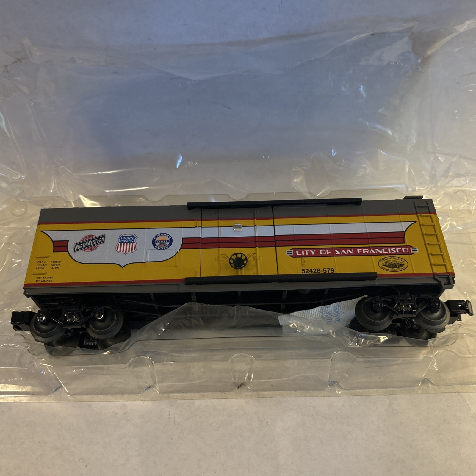 LIONEL 6-52426 UP CLRRC City of San Francisco Boxcar- O Gauge – 2007 – NIB