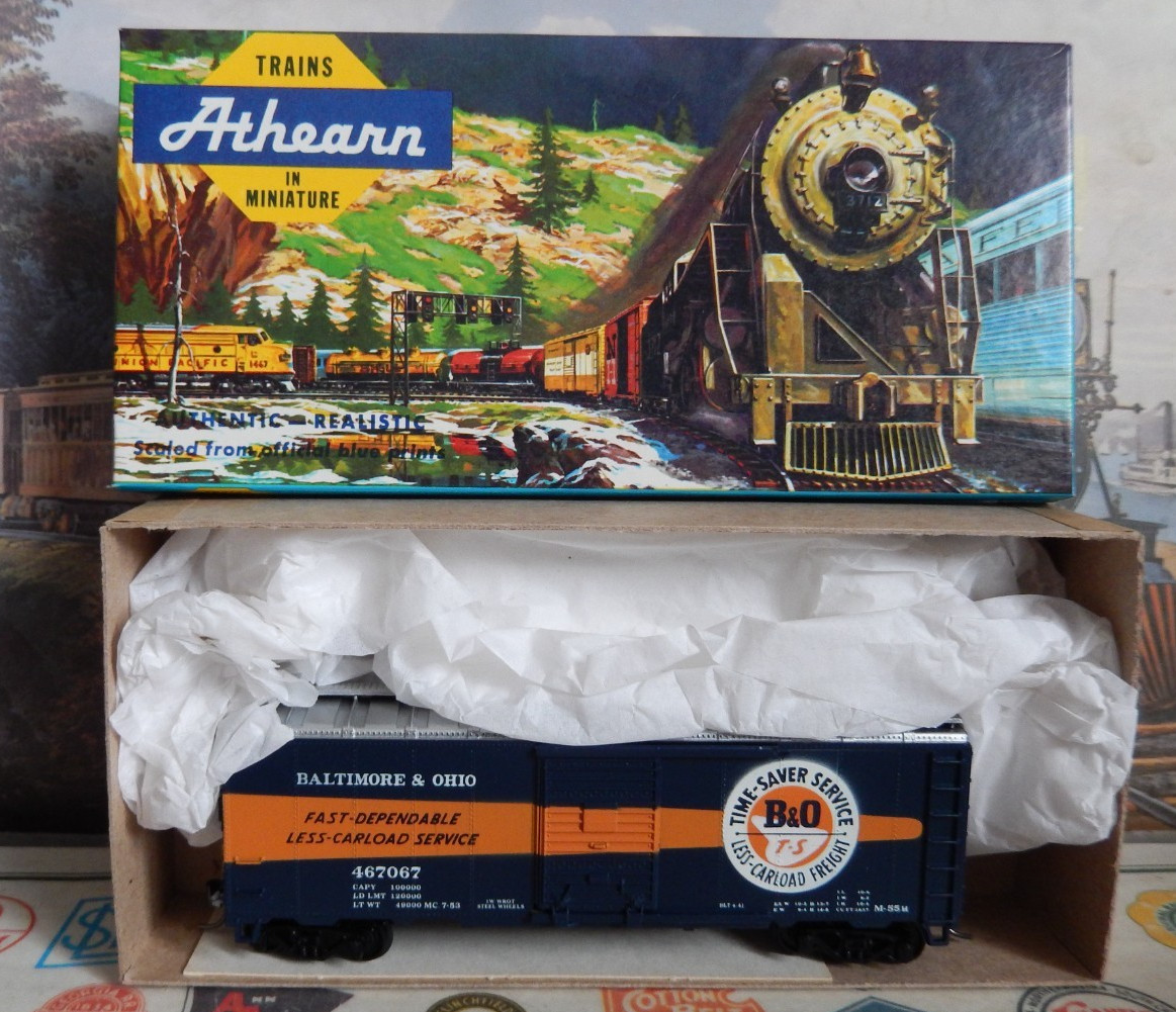 HO Scale Athearn Bev-Bel B & O 40′ SD Box Car #467067 hasKDs NIB ***NICE LQQK***