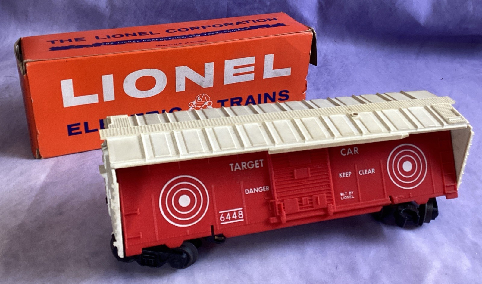 Lionel Postwar Missile Firing Range 6448 Exploding Target Car – 0 or 0-27 Gauge