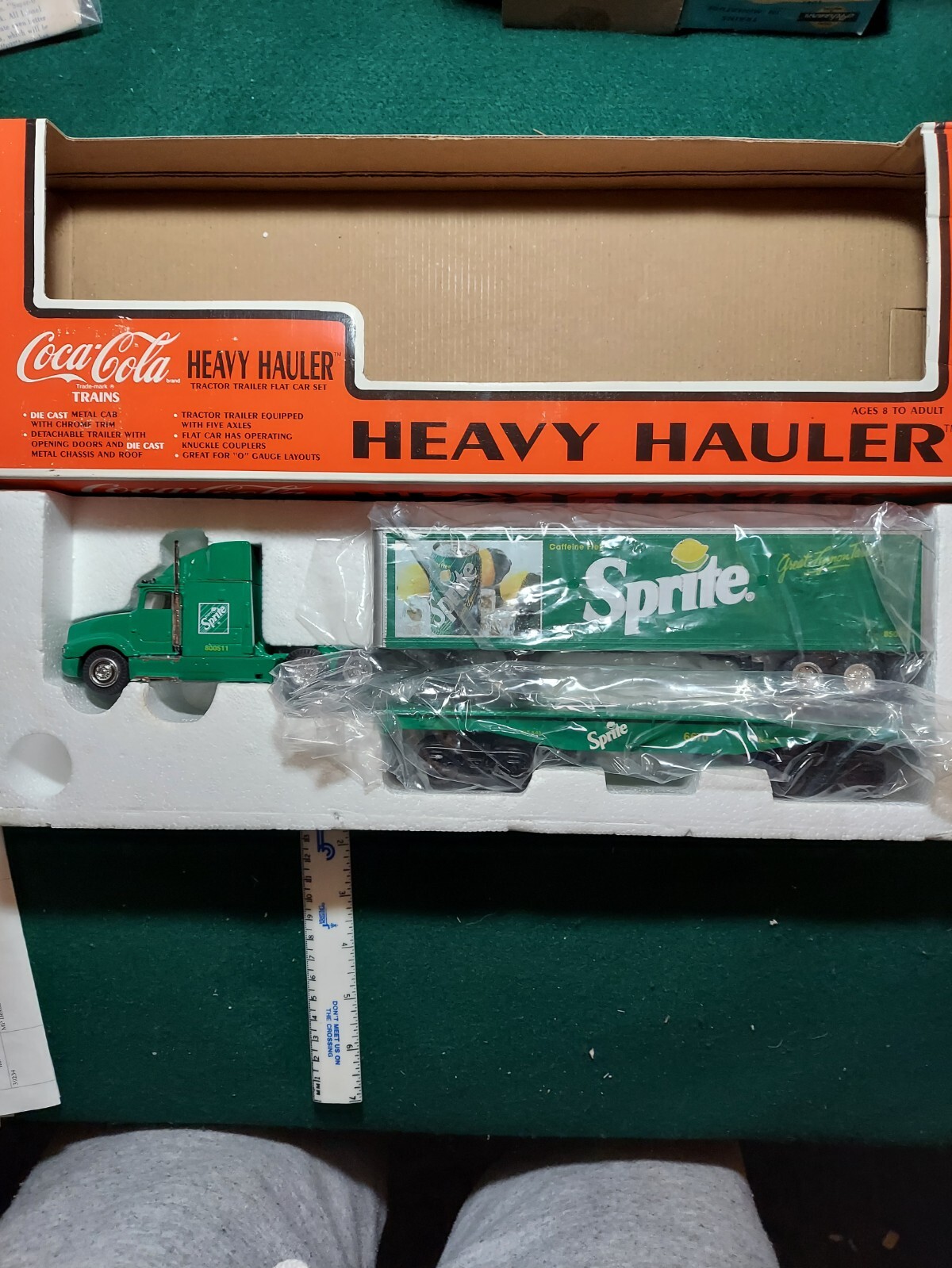 K-LINE SPRITE FLATCAR 6670 W/TRACTOR & TRAILER & 667003 FLATCAR W/ TRAILER NEW