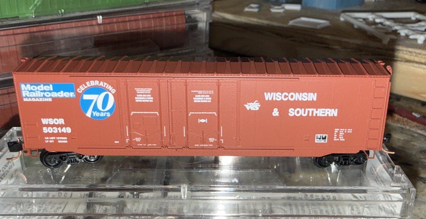 N Scale Micro-Trains 75130 50′ Boxcar Model Railroader 70 Years WSOR 503149
