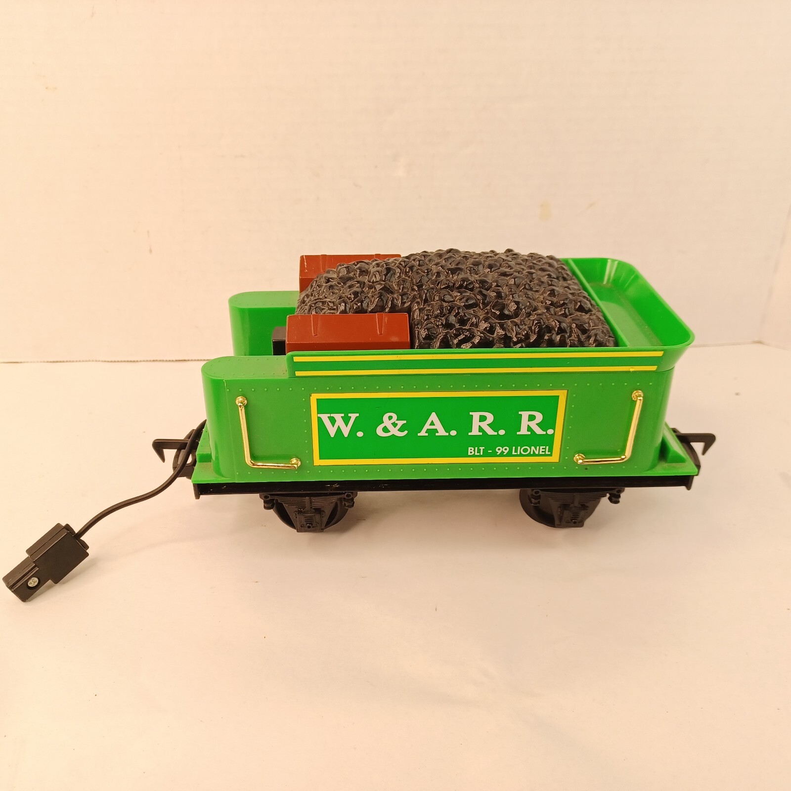 Scientific Toys Lionel Trains Loco G Scale Blt-99 Coal Car W.&A.R.R. Green