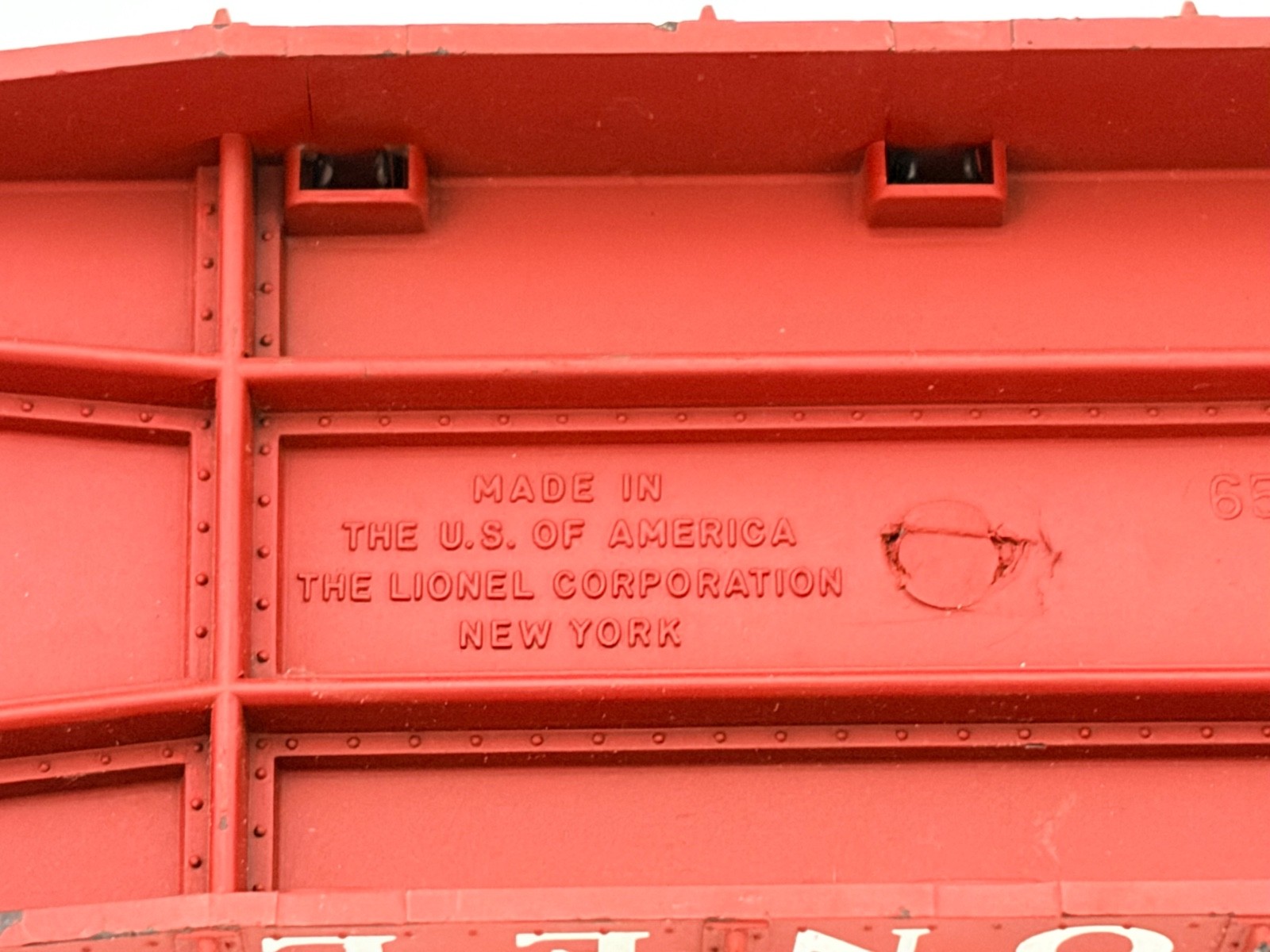 Lionel 6511 Flat Lumber Car, Good condition, Postwar