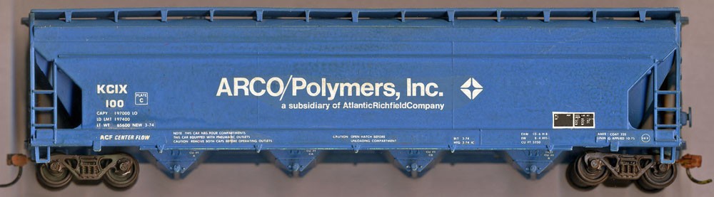 Arco Polymers ACF “Centerflow” 4-bay covered hopper