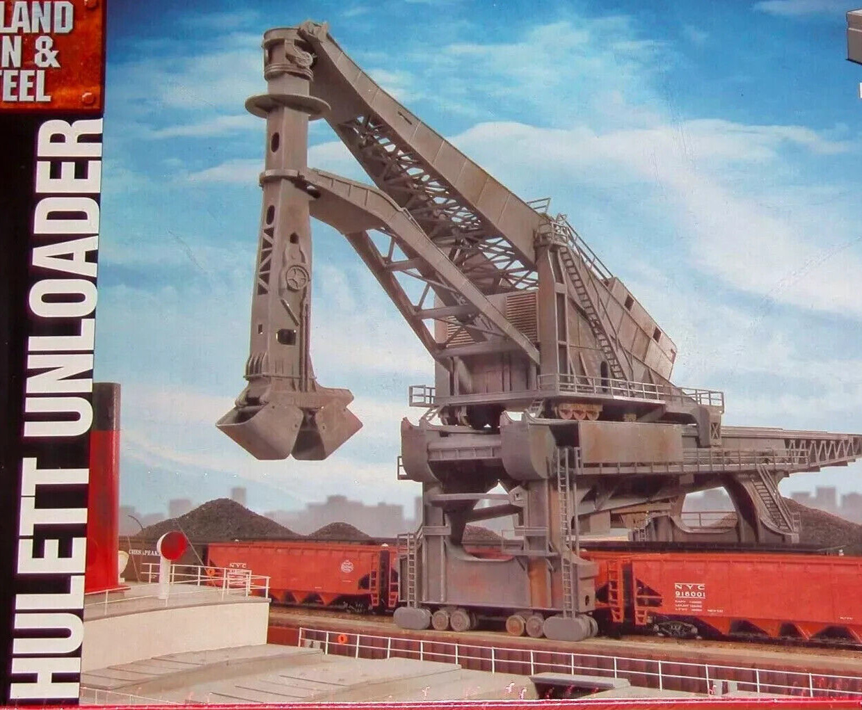 HULETT UNLOADER – ASHLAND IRON & STEEL HO Scale PLASTIC KIT 933-2966 KIT NEW OOP