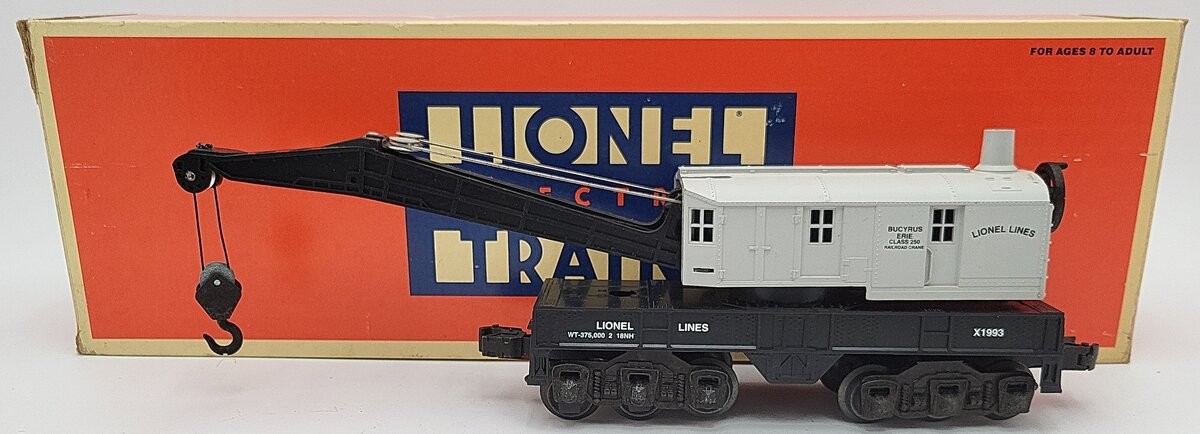 Lionel 6-52008 O Gauge Lionel Lines 6-Wheel Crane Car TCA 1993 EX/Box
