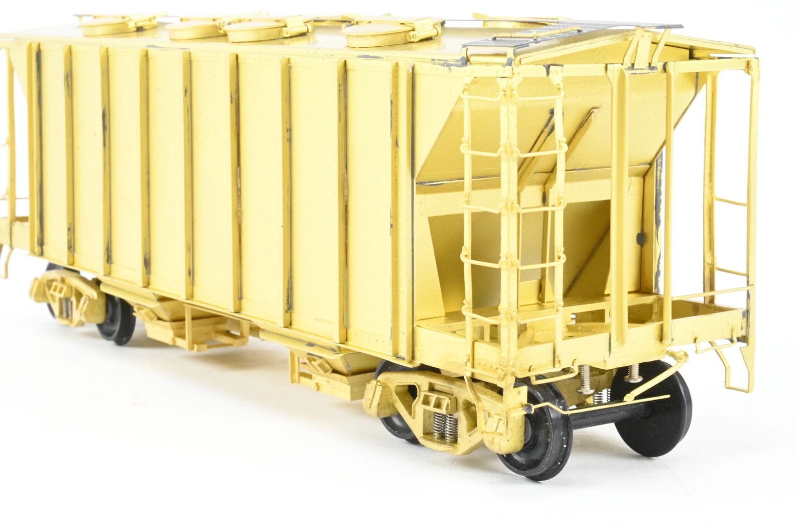 O Pecos River Brass ACF 34′ Covered Hopper Closed Sides/Round Hatches Rebuilt