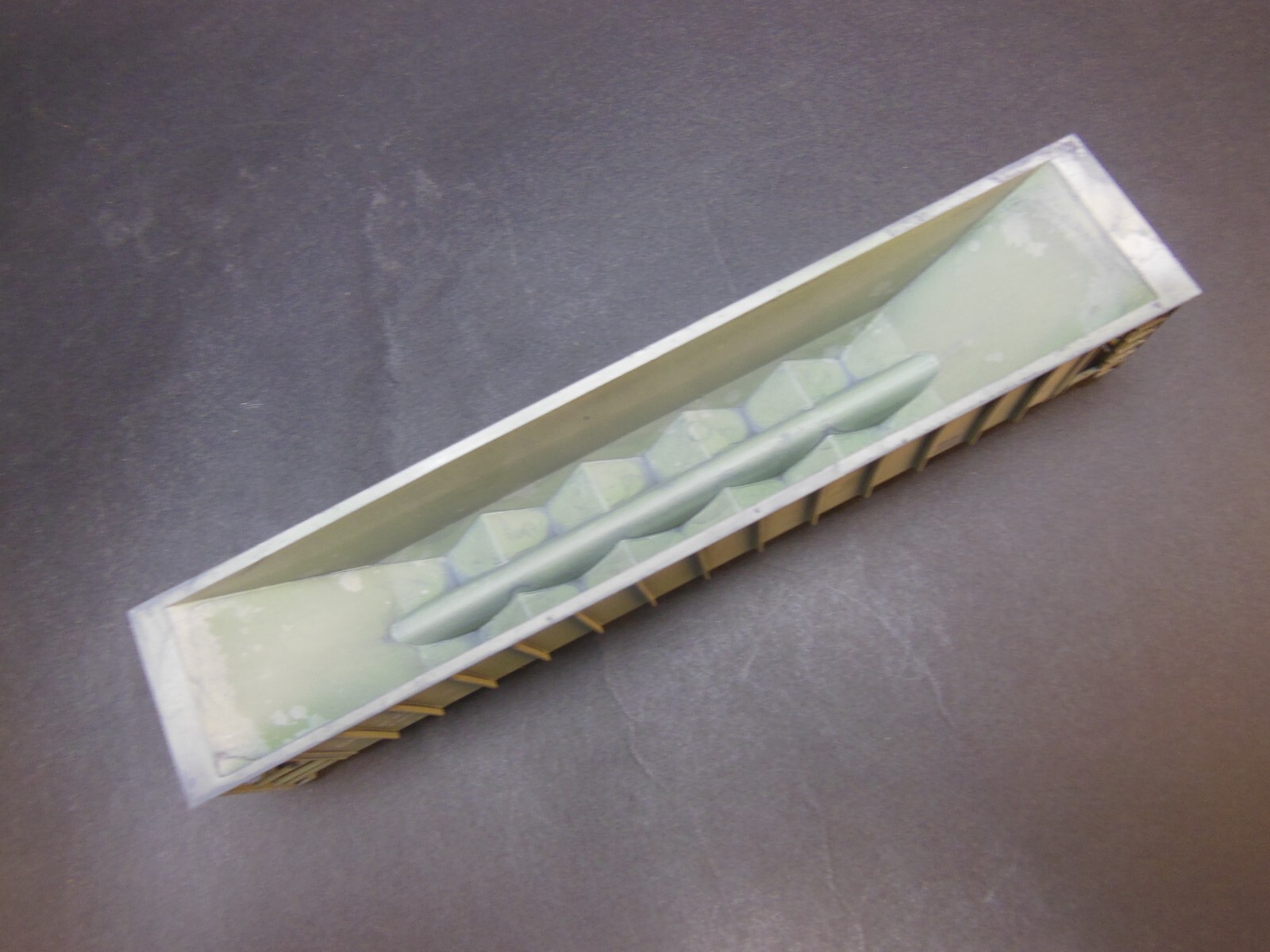 HO SCALE CUSTOM WEATHERED SMEX 7901 ORTNER 5-BAY RAPID DISCHARGE HOPPER
