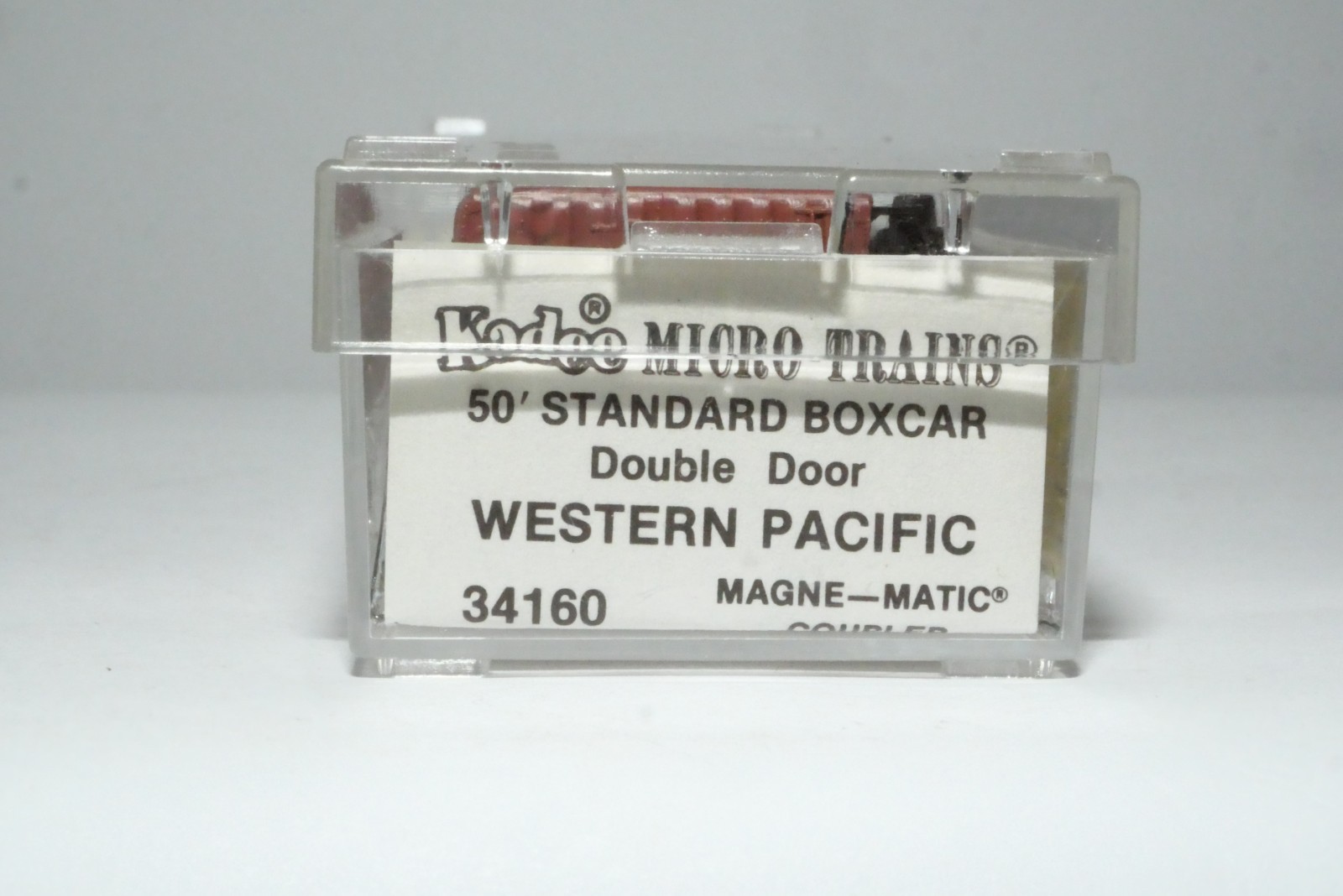 N SCALE—WESTERN PACIFIC 50FT STANDARD BOX CAR #3838—–MICRO TRAINS MODEL