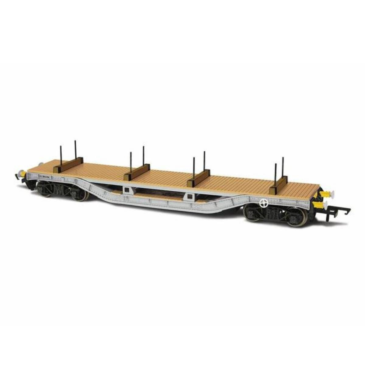 Oxford Rail OO Gauge Warwell WWII Flat Wagon with Dunnage and Stakes – #BB5017
