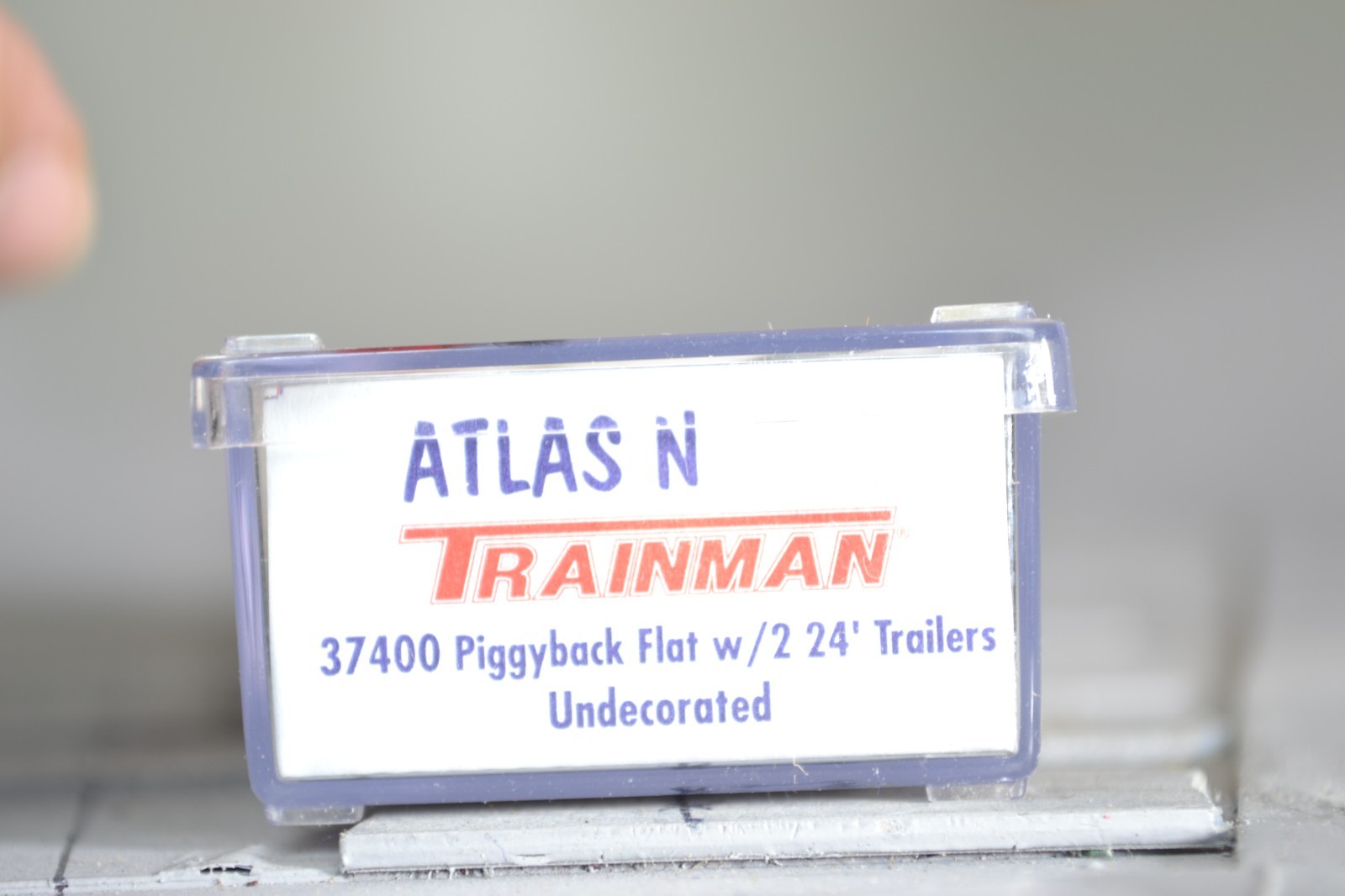 80303 N Scale ATLAS BOX CAR GN GREAT FLAT CAR UNDEC UNPAINTED