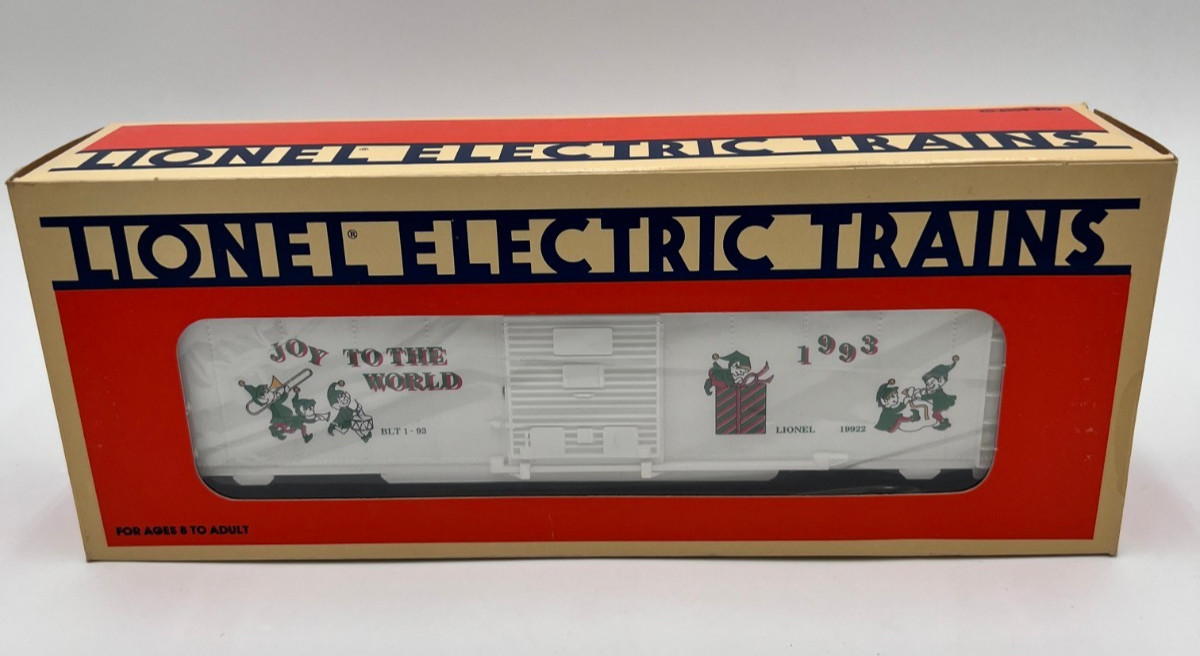 Lionel 6-19922 1993 Joy to the World Christmas Boxcar O Gauge Holiday Car NEW