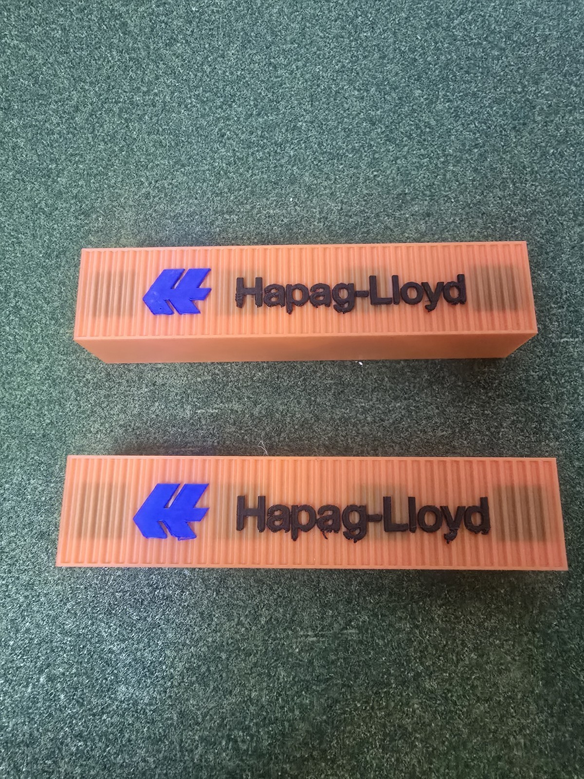 4 Pack HO 1/87 Scale 40′ Shipping Containers Hapag-lloyd Road Name FreeShip