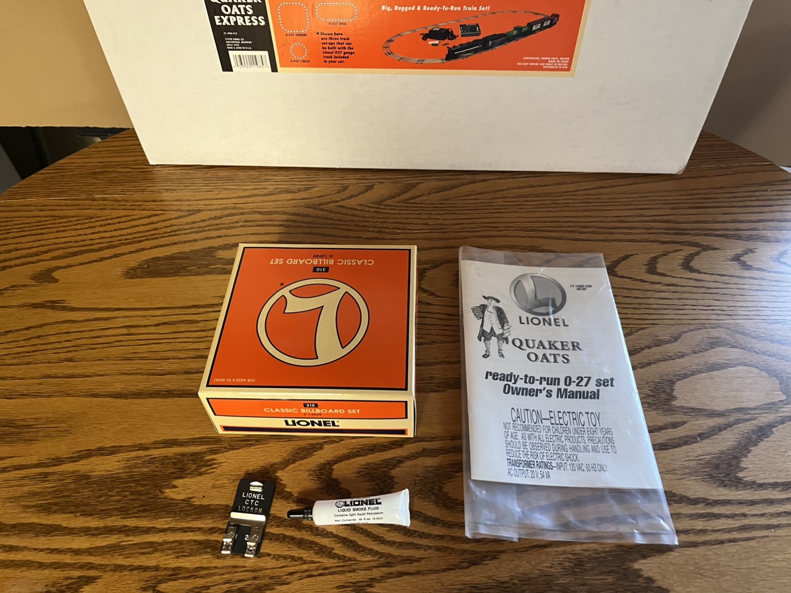 Lionel 6-11985 Train Set Quaker Oats 1998 – NEW IN BOX certificate of ownership