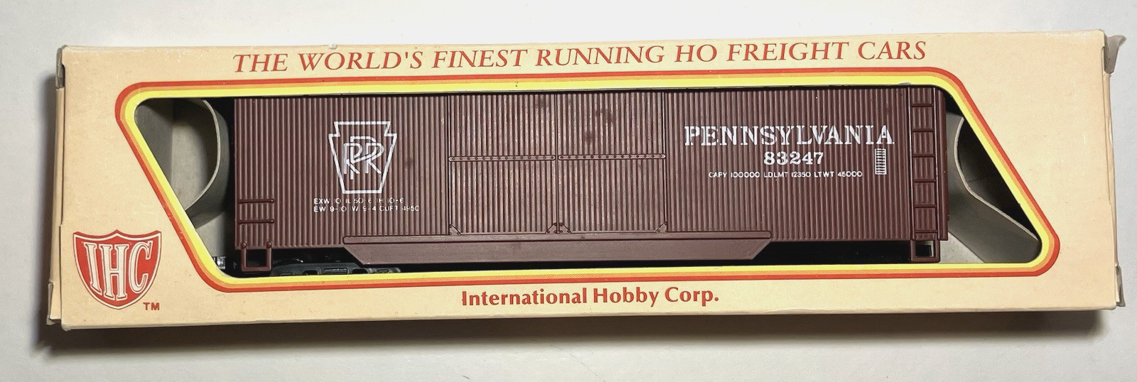 Hot 🥵 Sale ⚡️ HO Scale IHC 40 ‘ wood 💥 Boxcar – Pennsylvania RR – New