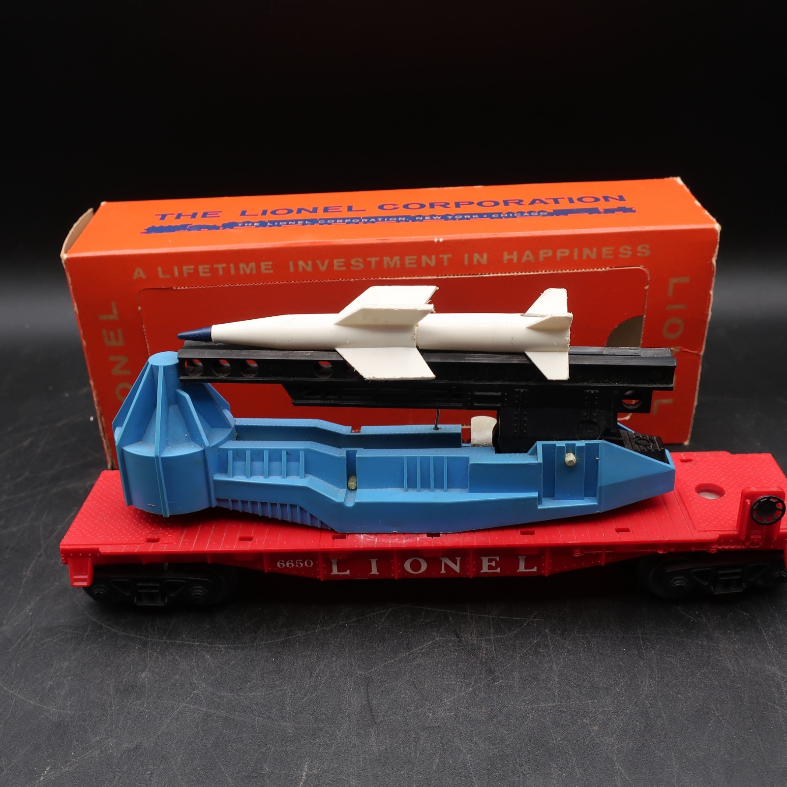 Lionel Postwar 6650 Missile Launching Car w/Box