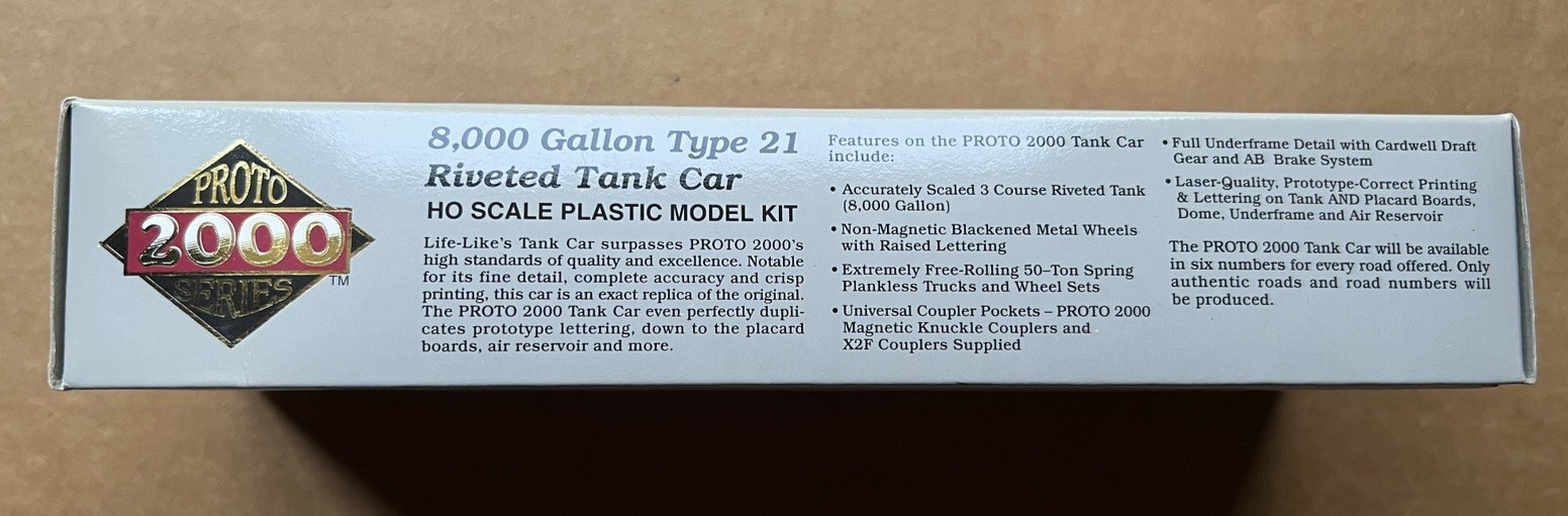 Proto 2000 HO Kanotex #8212 8000 Gallon Type 21 Riveted Tank Car Kit #21279 NOS