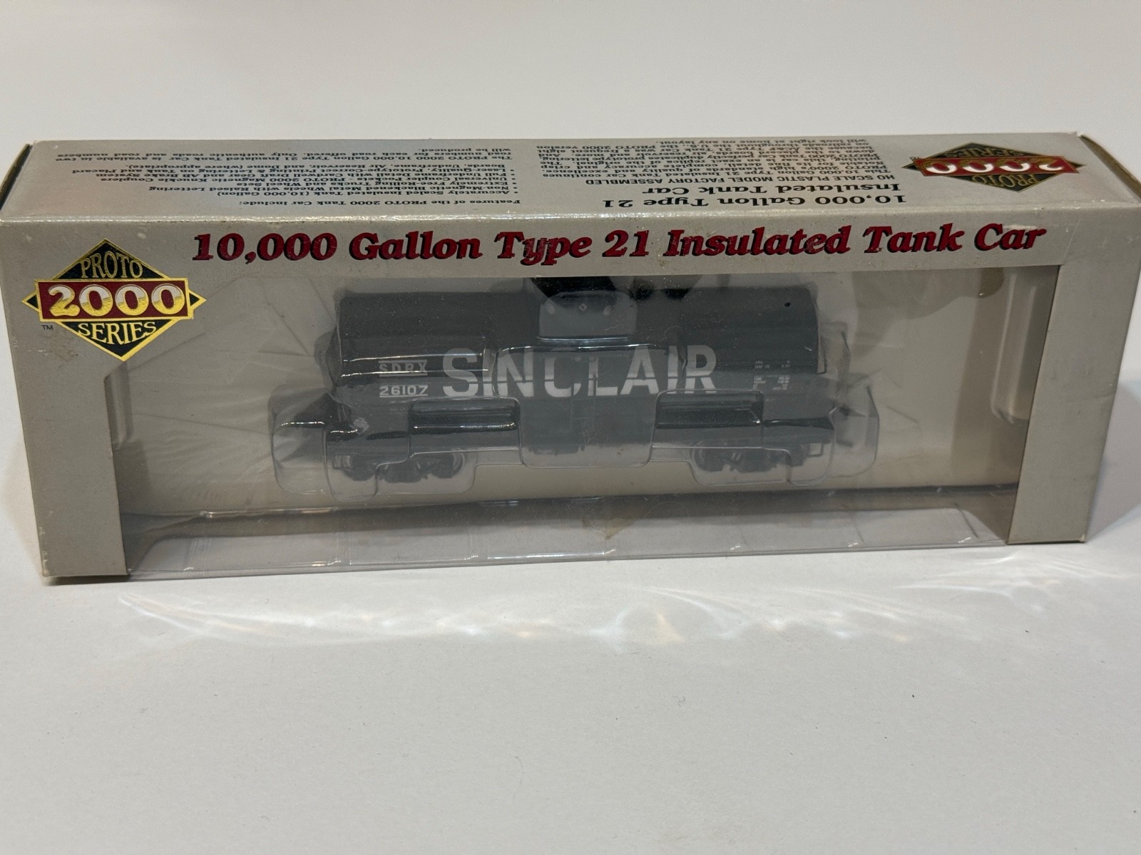 Proto 2000 10,000 Gallon Type 21 Insulated Tank Car 920-31558 SDRX #26107 – NEW