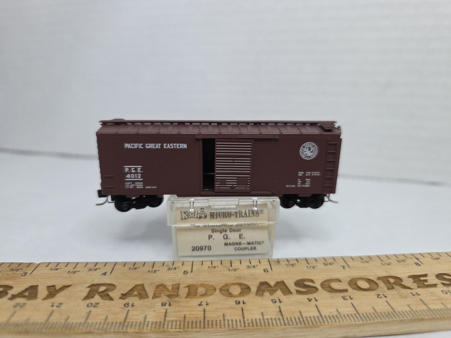 MTL 20970 Pacific Great Eastern PGE 4012 40′ Boxcar Micro Trains N Scale LNIB (H
