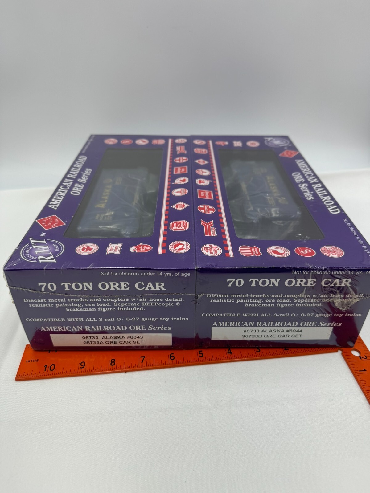RMT 70 Ton Ore Car 96733 Alaska Railroad Set #6043 6044 Sealed Set Of 2 O Gauge
