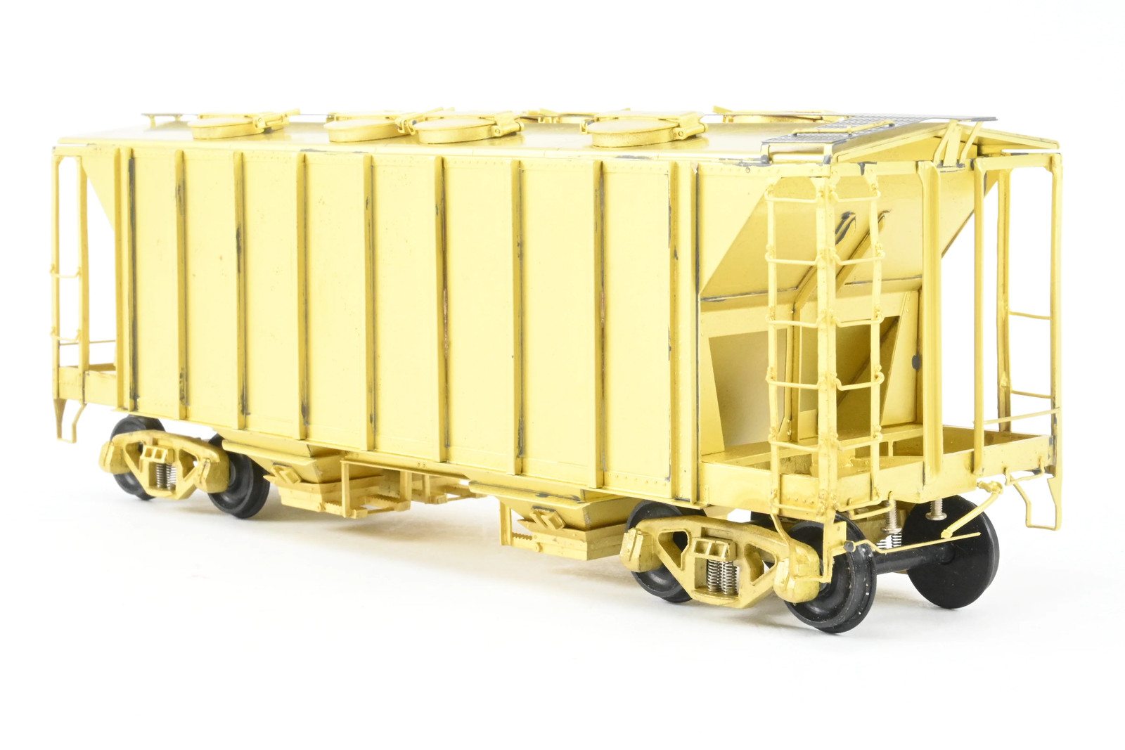 O Pecos River Brass ACF 34′ Covered Hopper Closed Sides/Round Hatches Rebuilt