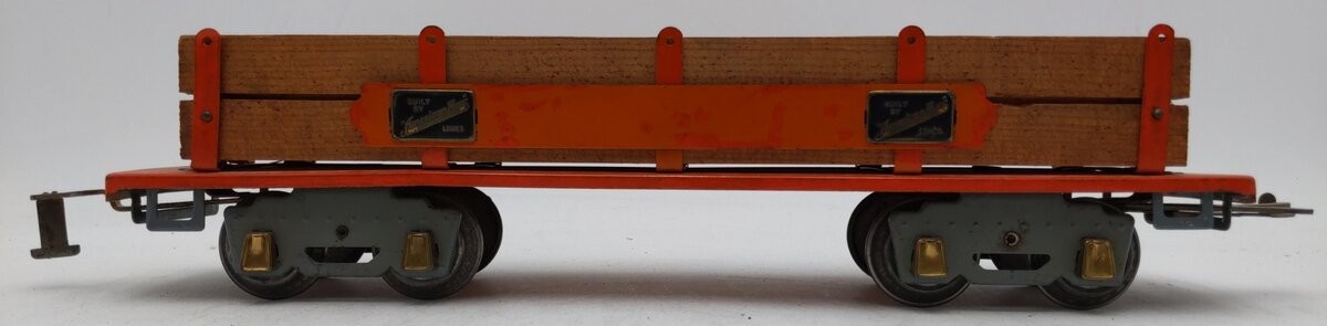 American Flyer 4023 Vintage Standard Gauge Flat Car with Load