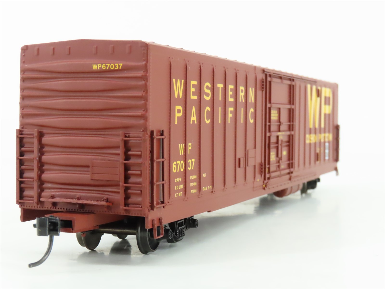 HO Scale Eel River Models ERM-1415B WP Western Pacific Railroad Box Car #67037