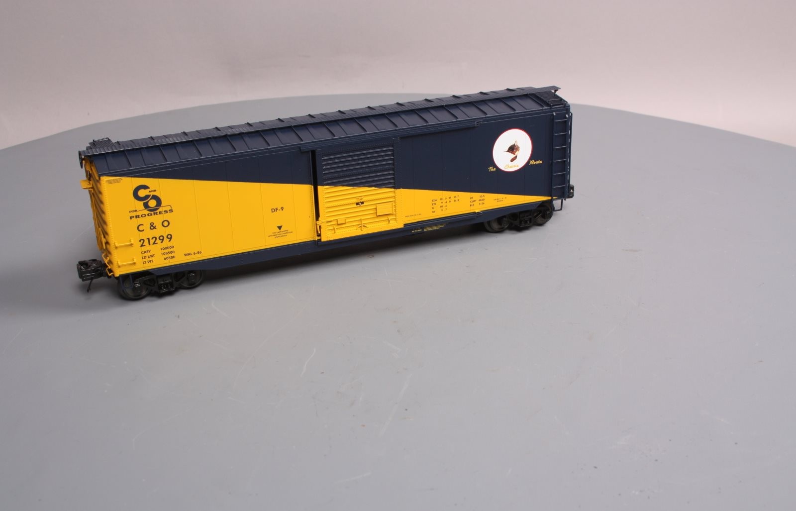 MTH 20-93584 O Chesapeake & Ohio 50′ PS-1 Box Car w/Youngstown Door #21299 LN