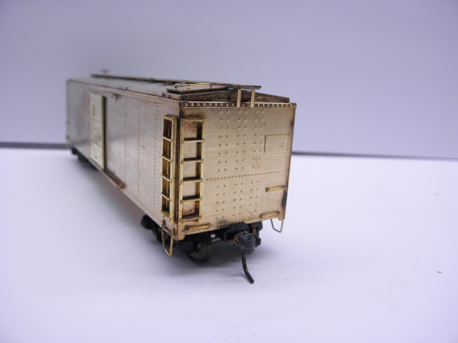 LAMBERT ASSOCIATES PRR BOXCAR UNPAINTED – HO SCALE- BRASS – JAPAN – NOS