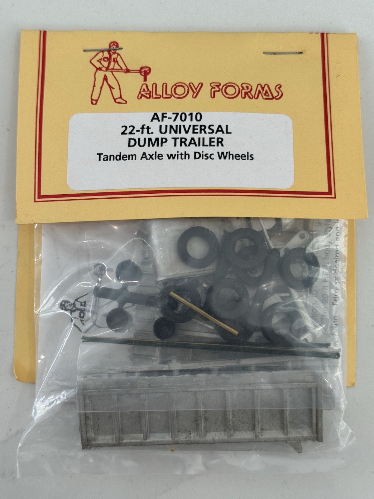 Alloy Forms AF-7010 22FT. Universal Dump Trailer Tandem Axel w/Disk Wheels, NEW