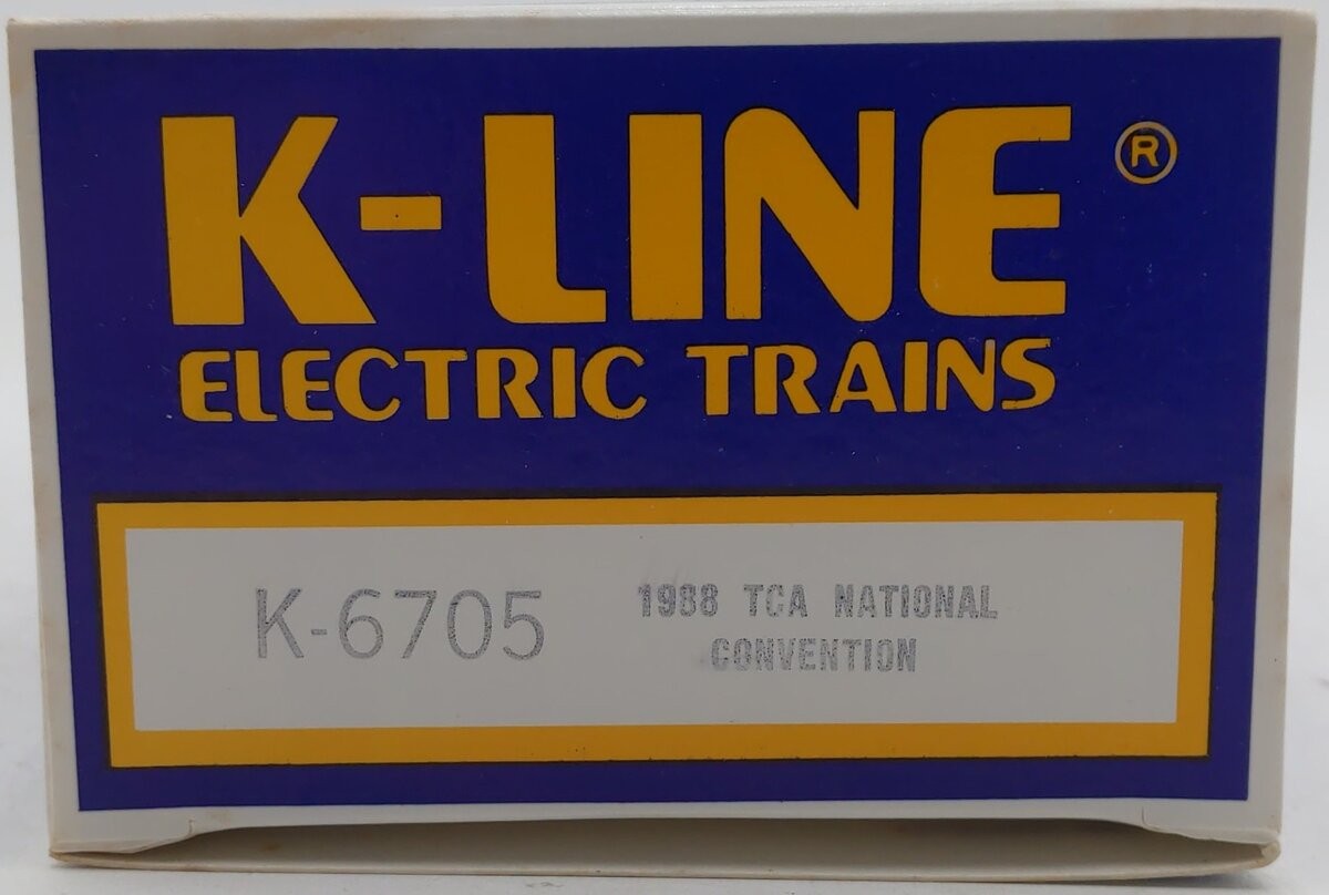 K-Line K-6705 O Gauge 1988 TCA Norcal Gold Rush Ore Car w/Ore Load/Box