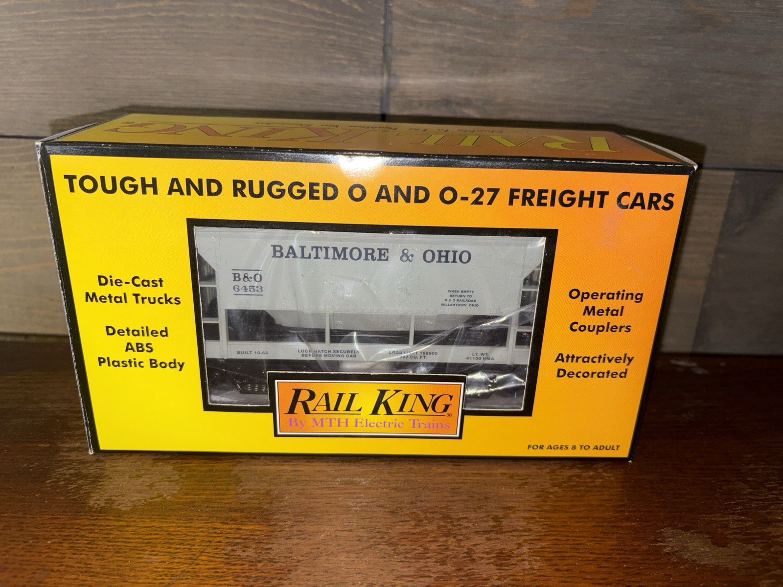 MTH RAIL KING O/O-27 GAUGE BALTIMORE & OHIO B&O ORE CAR W/ORE LOAD 30-7518 W/BOX