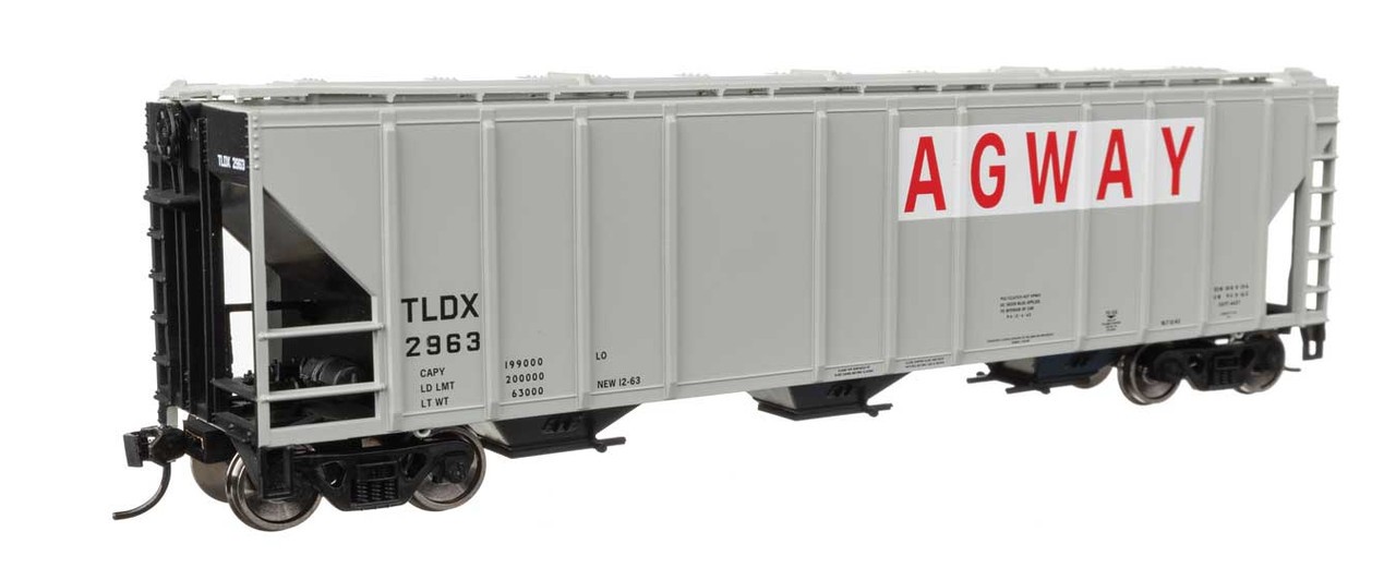 Walthers HO Scale ~ 50′ Pullman-Standard 4427 Covered Hopper ~ Agway TLDX #2963