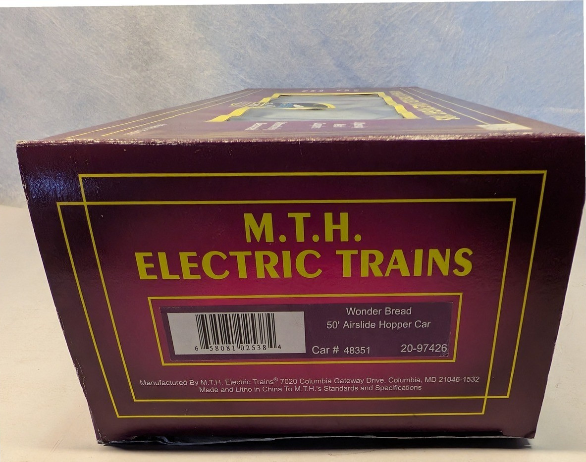 MTH 20-97426 Wonder Bread 50′ Airslide Hopper Car NIB