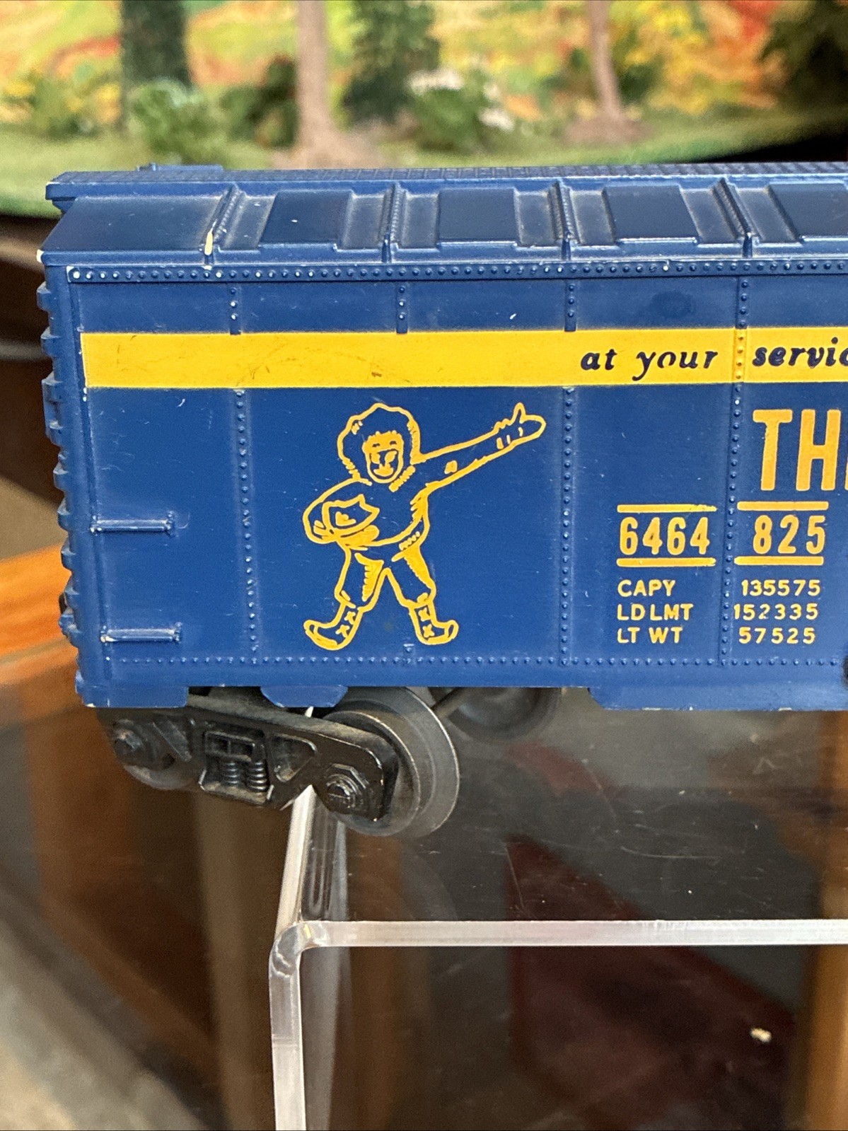 ~UNRUN~LIONEL POSTWAR 6464-825 The Alaska Railroad Boxcar (Painted Grey Mold) B