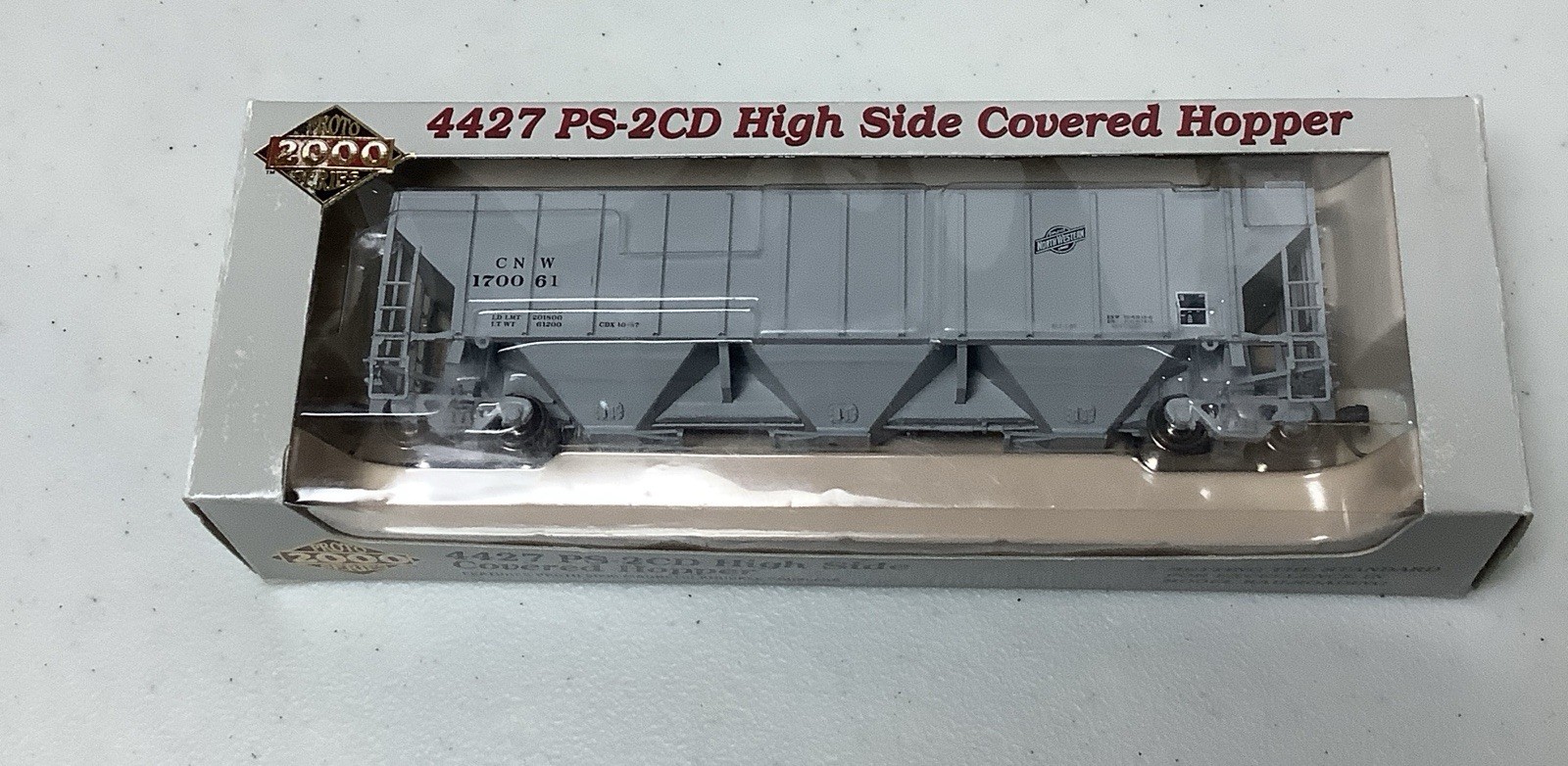 Proto 2000 Series HO 4427 PS 2CD High Side Covered Hopper #21346 CNW