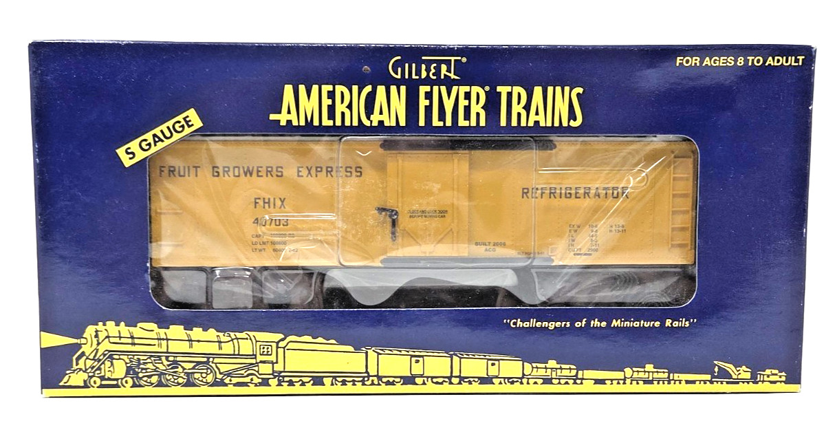 American Flyer 6-48814 Fruit Growers Express Reefer FHIX – S Gauge NEW