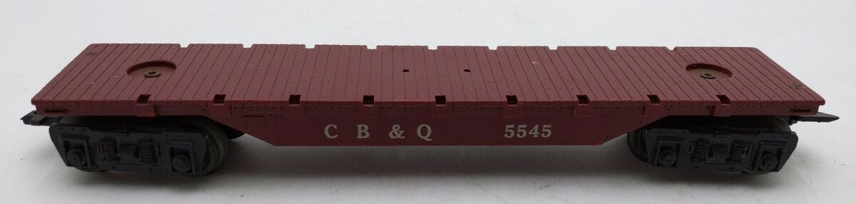 Marx 5545 Vintage O CB&Q Flatcar No Load