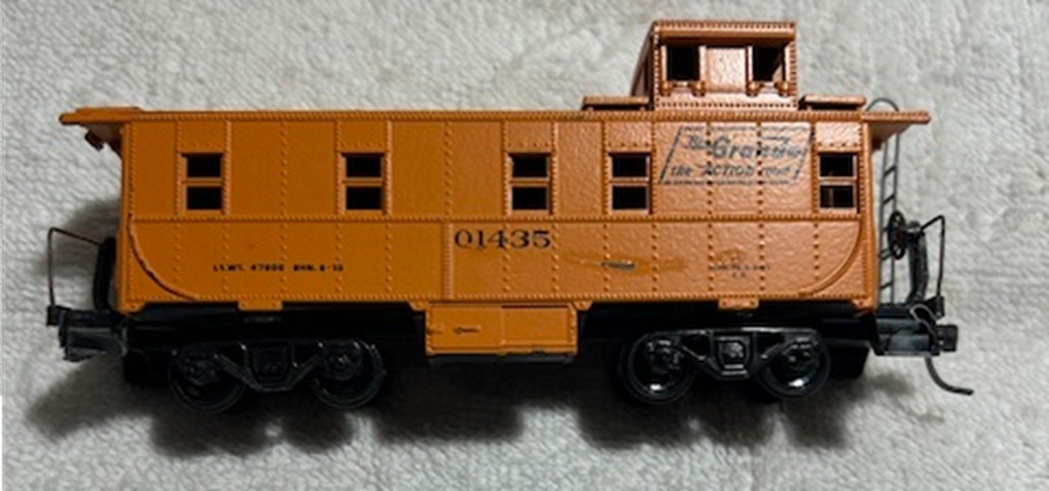 ATHEARN-#1258-D & R G W-CUPOLA CABOOSE #01435 HO SCALE READY TO GO