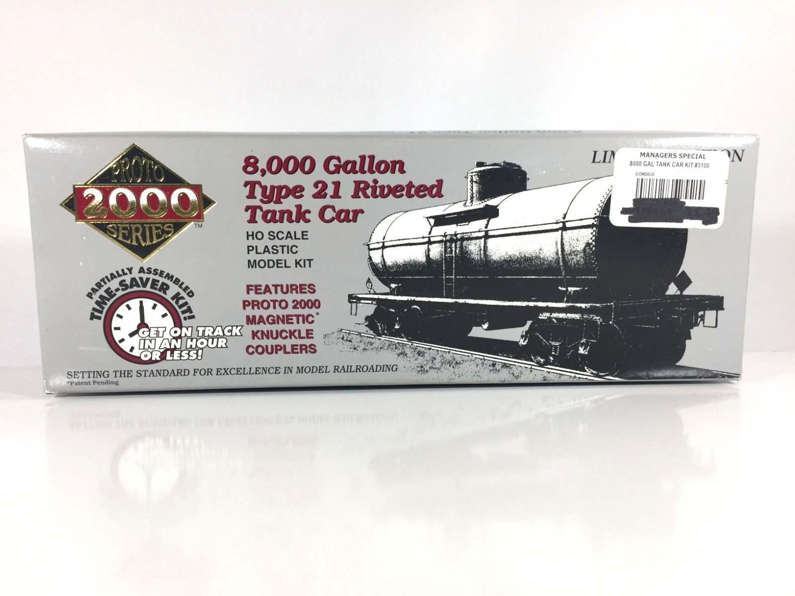 Proto 2000 HO 30664 CONX #3100 8,000 Gallon Type 21 Riveted Tank Car Model Kit