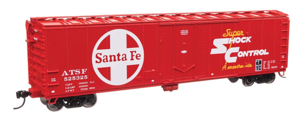 Walthers HO Scale ~ 50′ PC&F Insulated Boxcar ~ Santa Fe #525325 ~ 910-2846