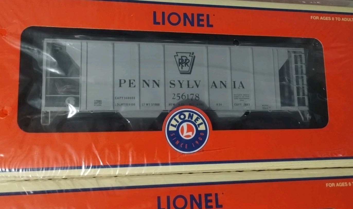 Lionel PS-2 2 BAY COVERED HOPPER CARS PENNSYLVANIA RR 3 PACK 6-11881 23922118813