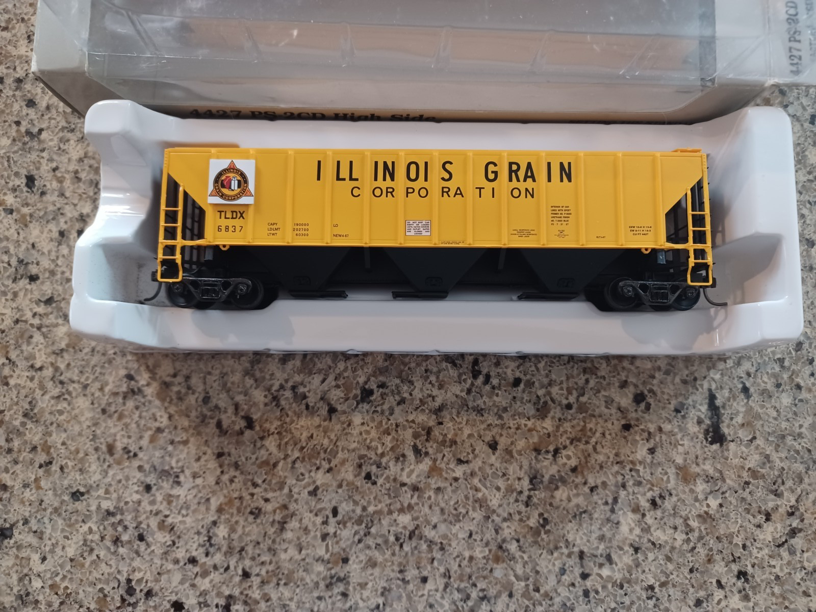 PROTO 2000-HO-4427 PS-2CD-HIGH SIDE COVERED HOPPER-ASSEMBLED-TLDX-IL-#6837-21372