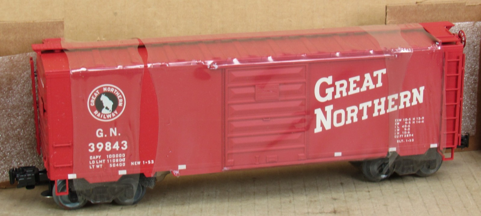 Weaver/Petersen Supply Great Northern PS-1 40′ Boxcar 39843 O-Gauge (3-Rail) NOS
