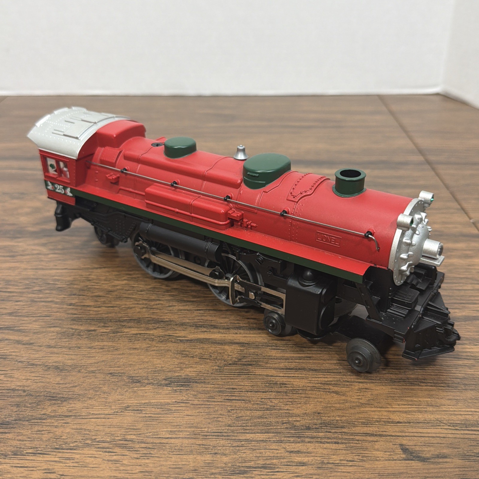 Lionel Red 25 Christmas Locomotive O North Pole Central Light Smoke From 6-30020