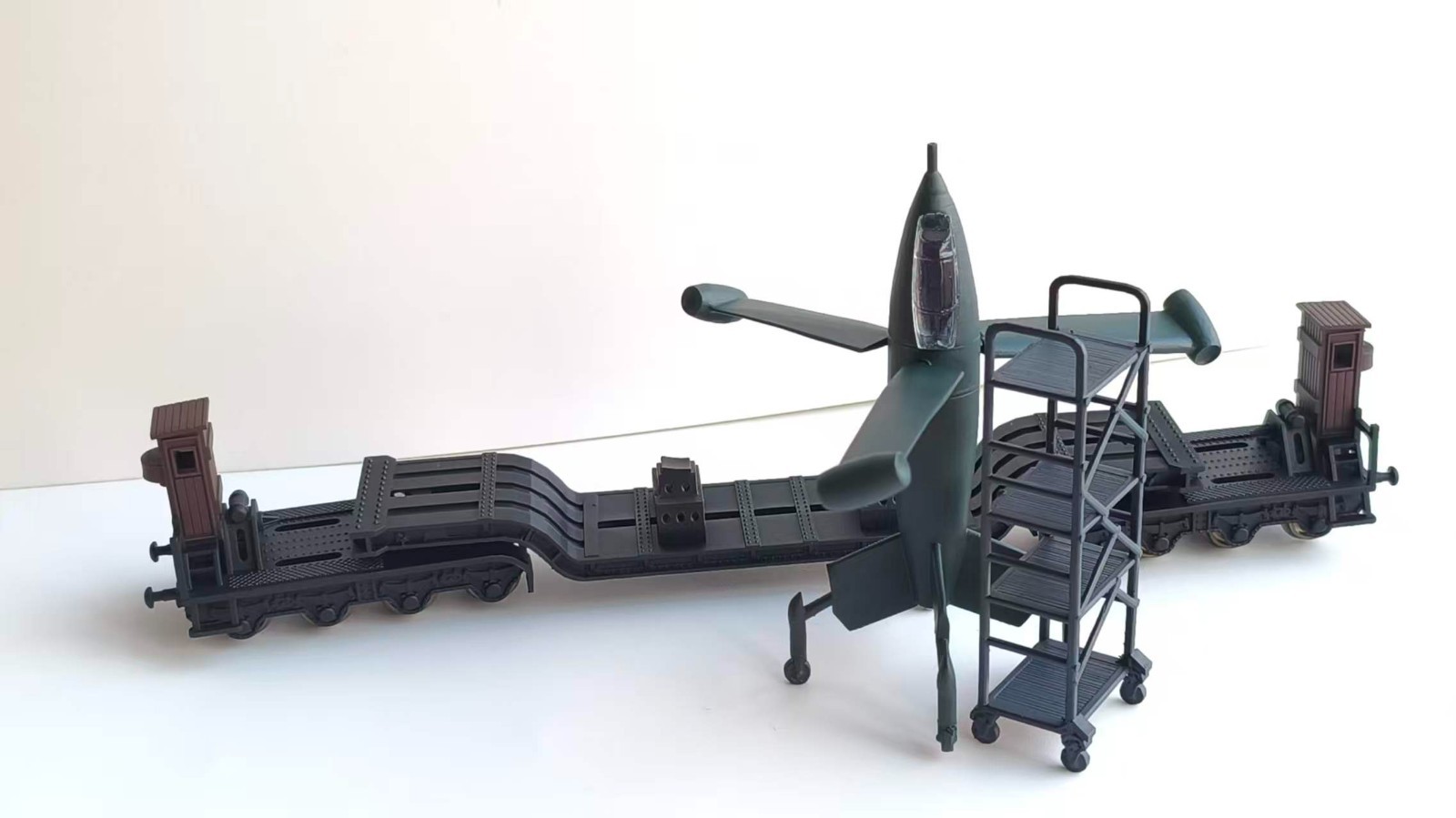 Using metal wheels V2 missile Ho DC DRG Railway transport vehicle