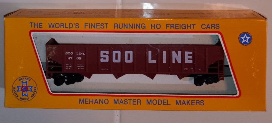 Mehano Soo Line 50′ Open Hopper – #4708 – HO Scale – NIB
