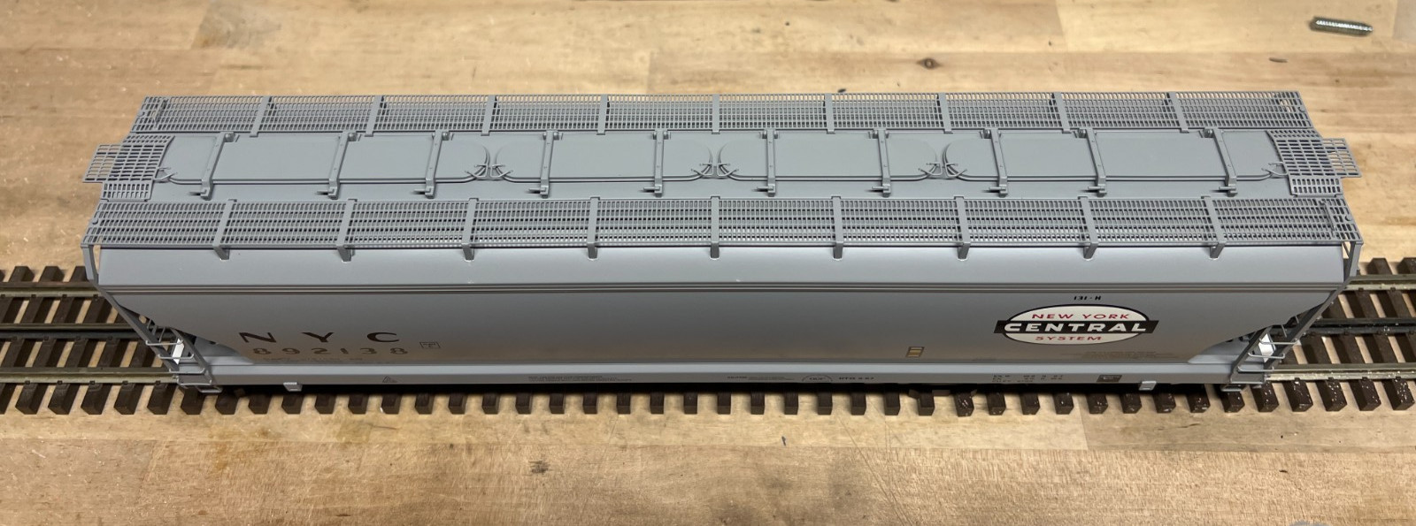 LIONEL 6-17181 NEW YORK CENTRAL ACF 4-BAY HOPPER ALUMINIUM BODY #892138 #1
