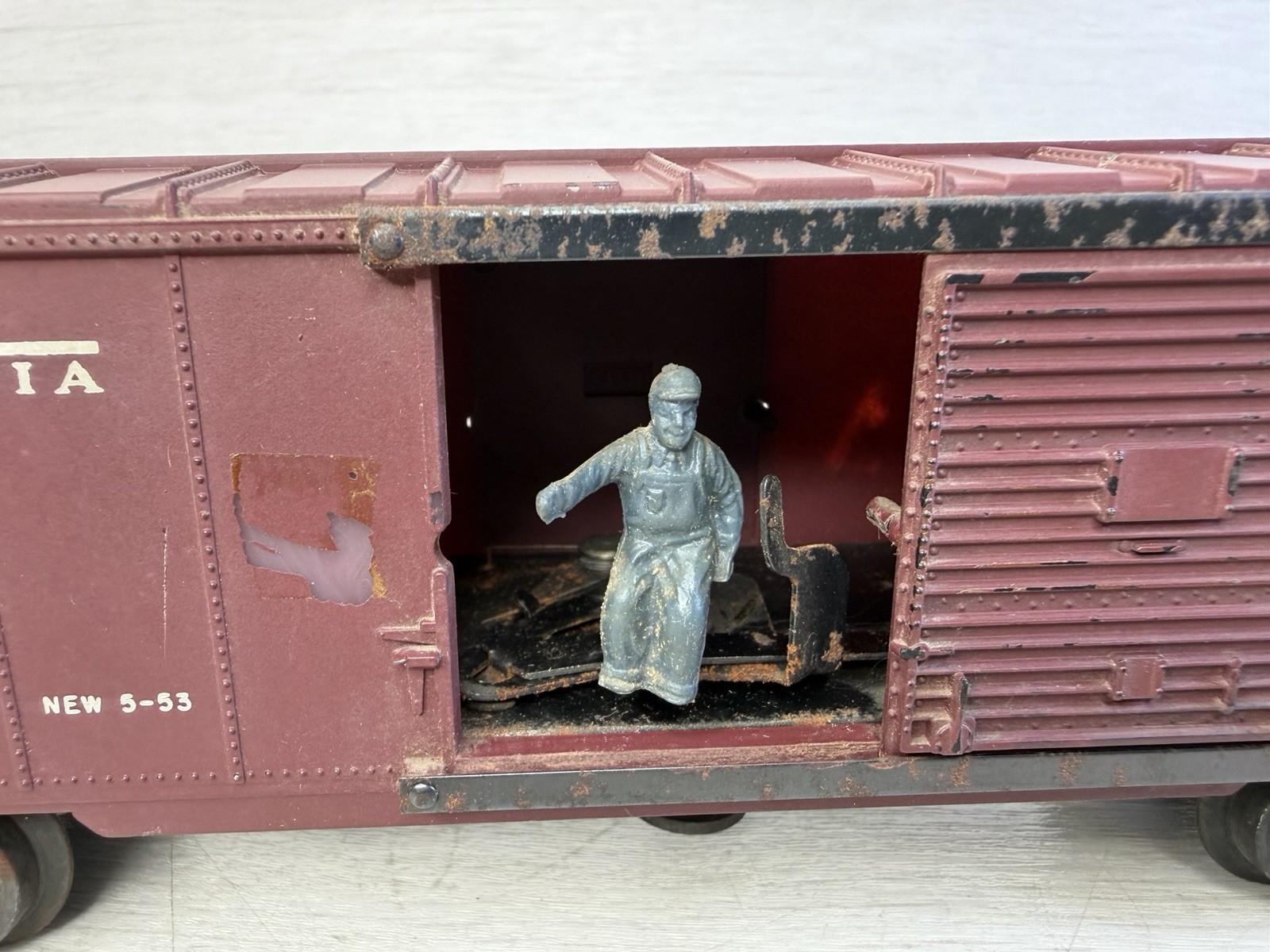 1953 Lionel Post War 3484 Pennsylvania Operating Box Car
