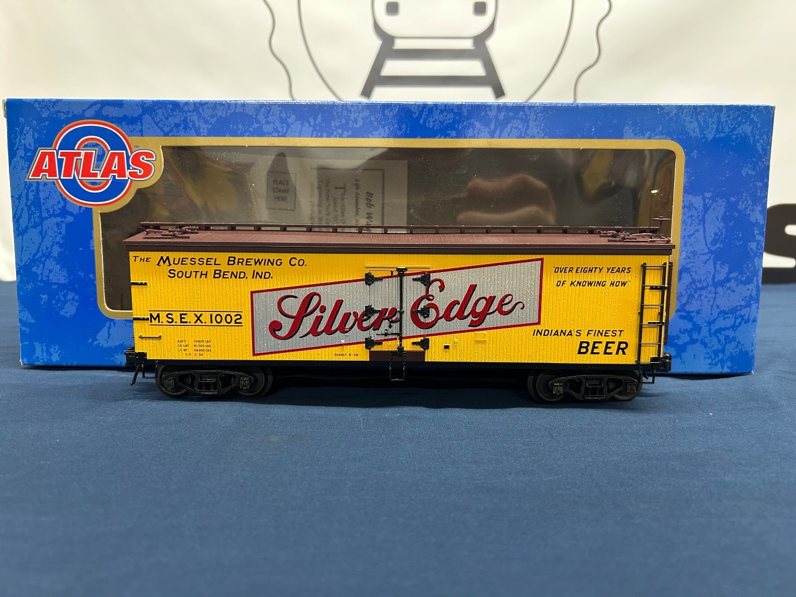 Atlas O Silver Edge Beer #1002 40’ Woodside Refrigerator Car 6734-2
